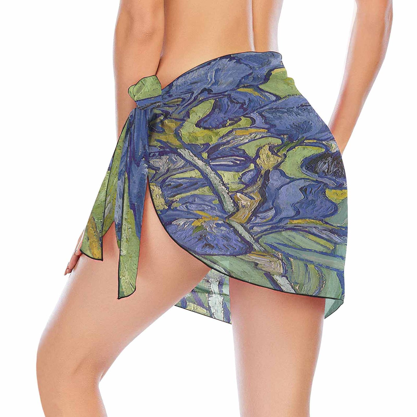 Vintage floral, beach sarong, beach coverup, swim wear, Design 40