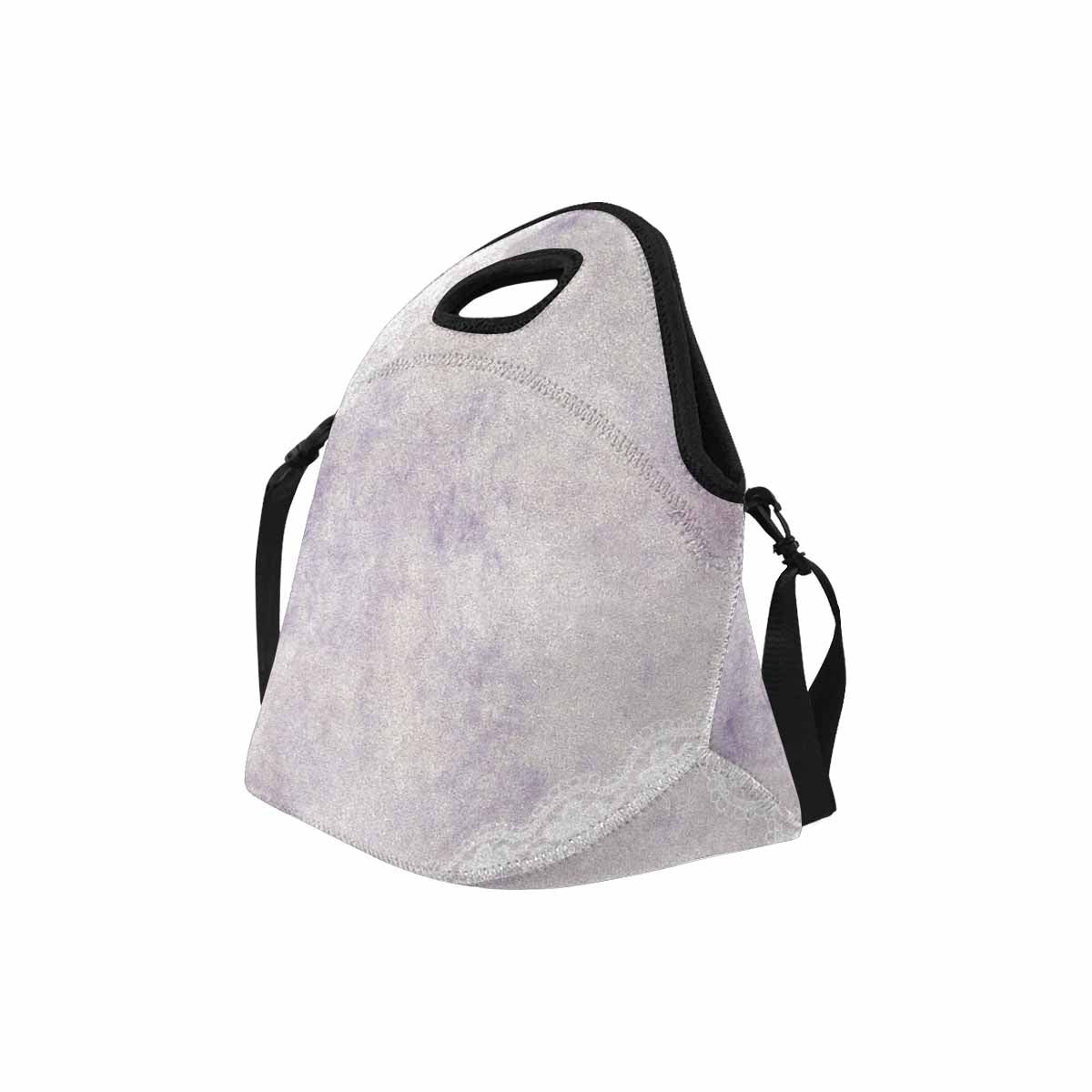 Victorian lace print insulated lunch bag, design 40