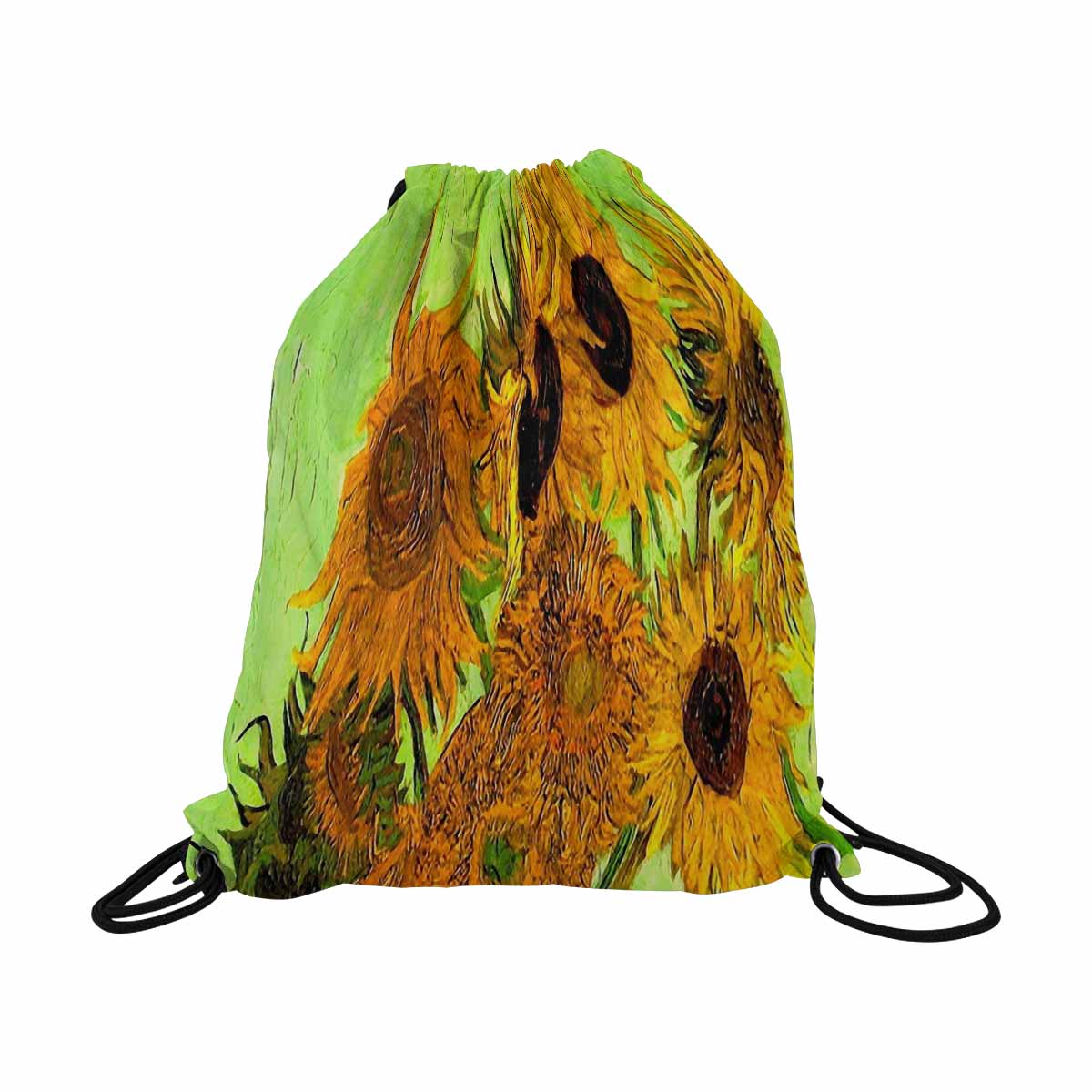 Vintage Floral print, DRAWSTRING BAG, LARGE, Design 48