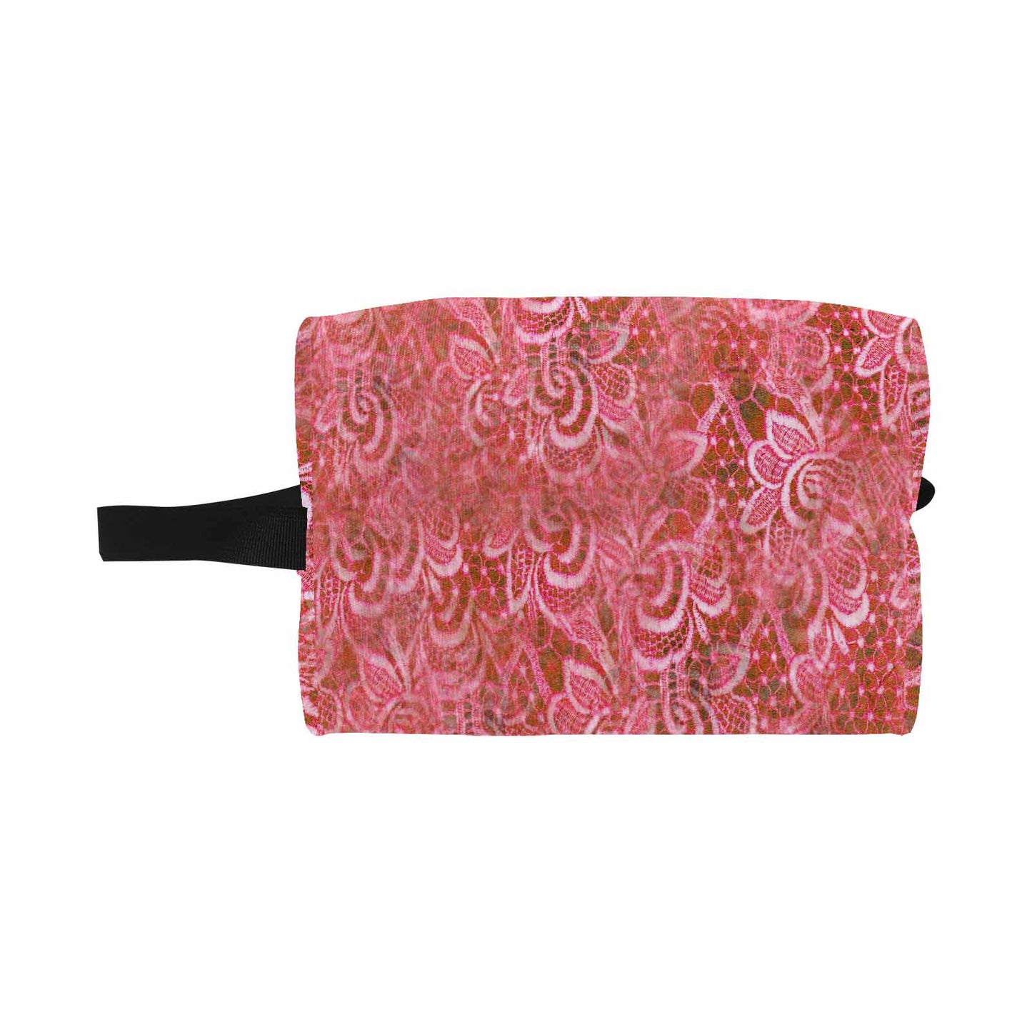 Victorian lace print toiletry comestic bag, design 33