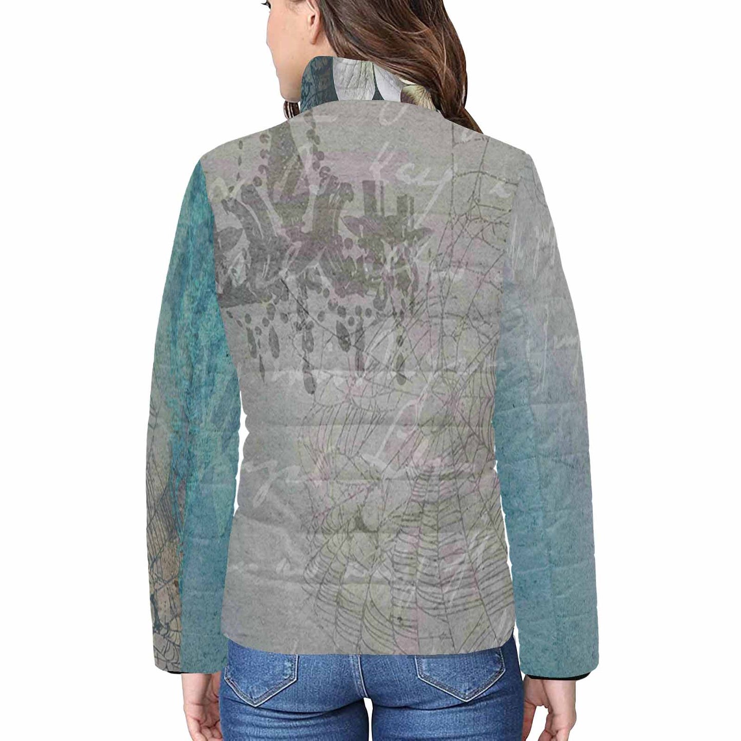 Antique general print quilted jacket, design 17