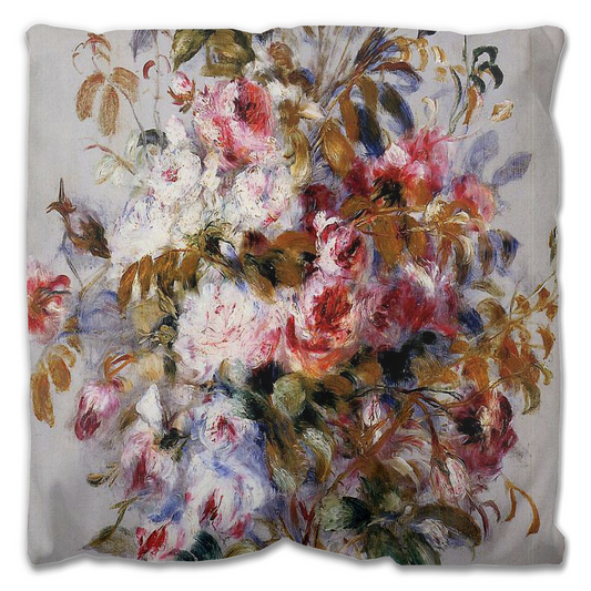 Vintage floral Outdoor Pillows, throw pillow, mildew resistance, various sizes, Design 12