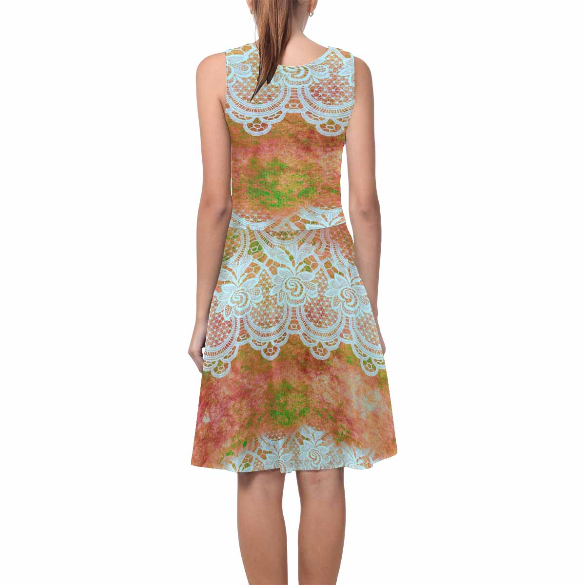 Victorian printed lace summer dress, Design 31