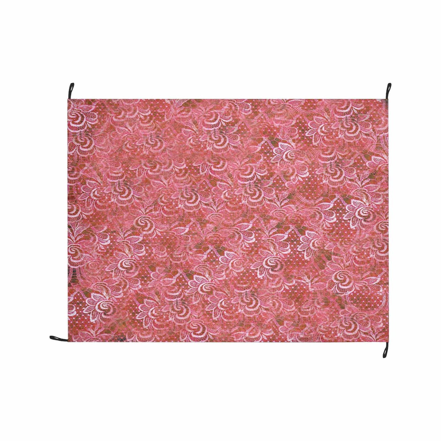 Victorian lace print waterproof picnic mat, 69 x 55in, design 33