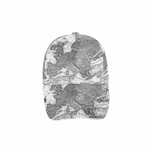 Antique Map design dad cap, trucker hat, Design 41