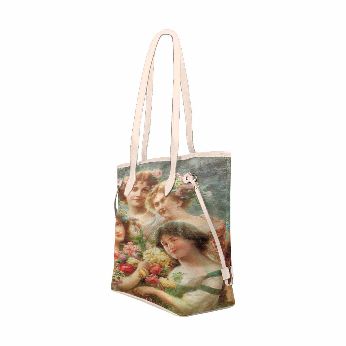 Victorian Lady Design Handbag, Model 1695361, Girls, BEIGE/TAN TRIM