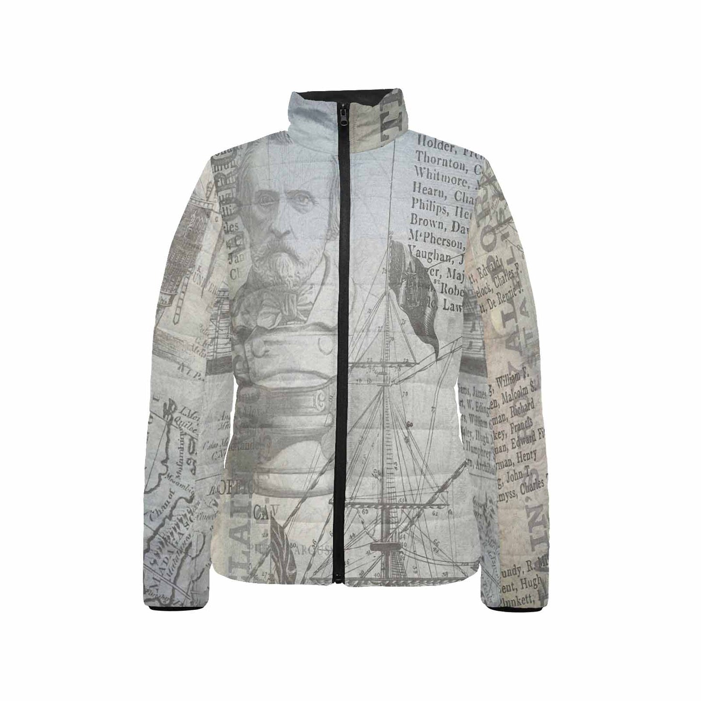 Antique general print quilted jacket, design 33