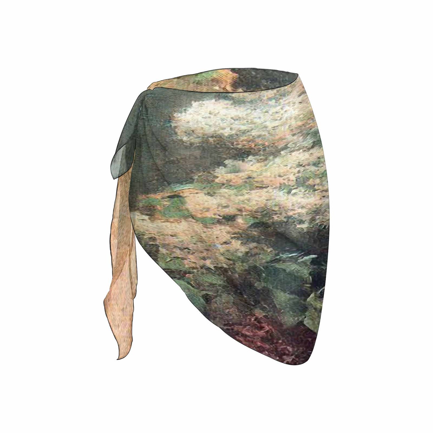 Vintage floral, beach sarong, beach coverup, swim wear, Design 34