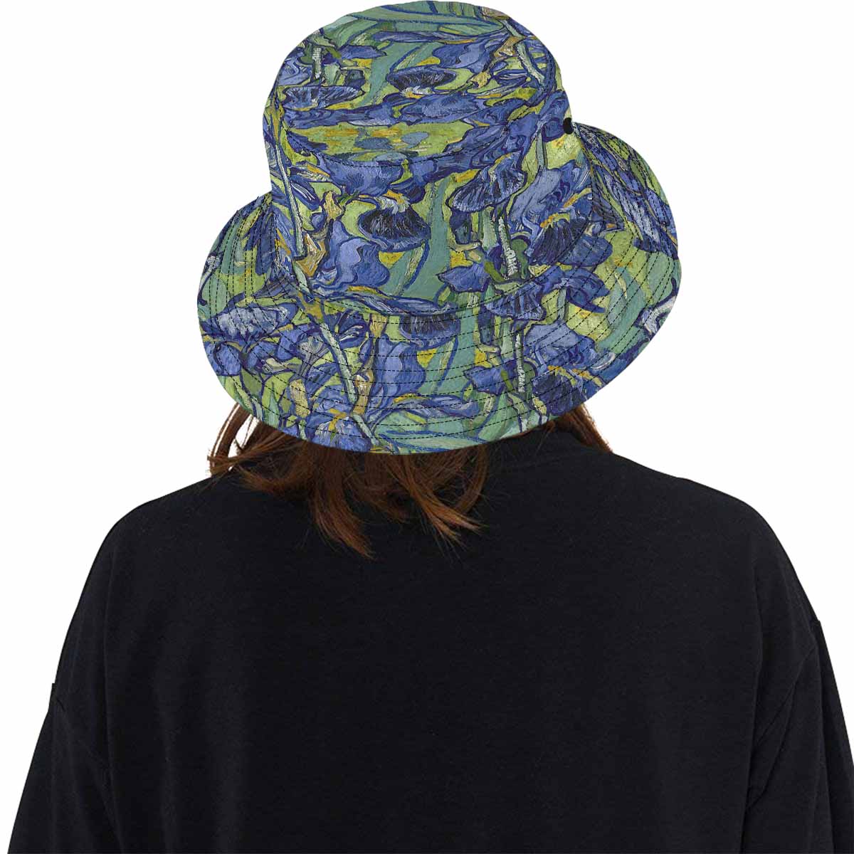 Vintage floral unisex bucket boonie Hat, outdoors hat, Design 40