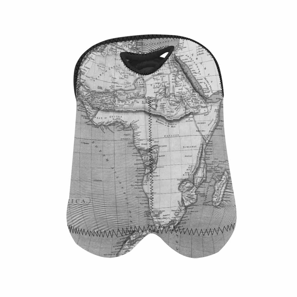 2 Bottle Antique map wine bag,Design 02