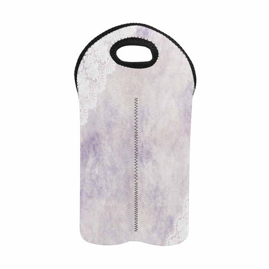 2 Bottle Victorian lace print wine bag, Design 40