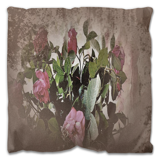 Vintage floral Outdoor Pillows, throw pillow, mildew resistance, various sizes, Design 22x