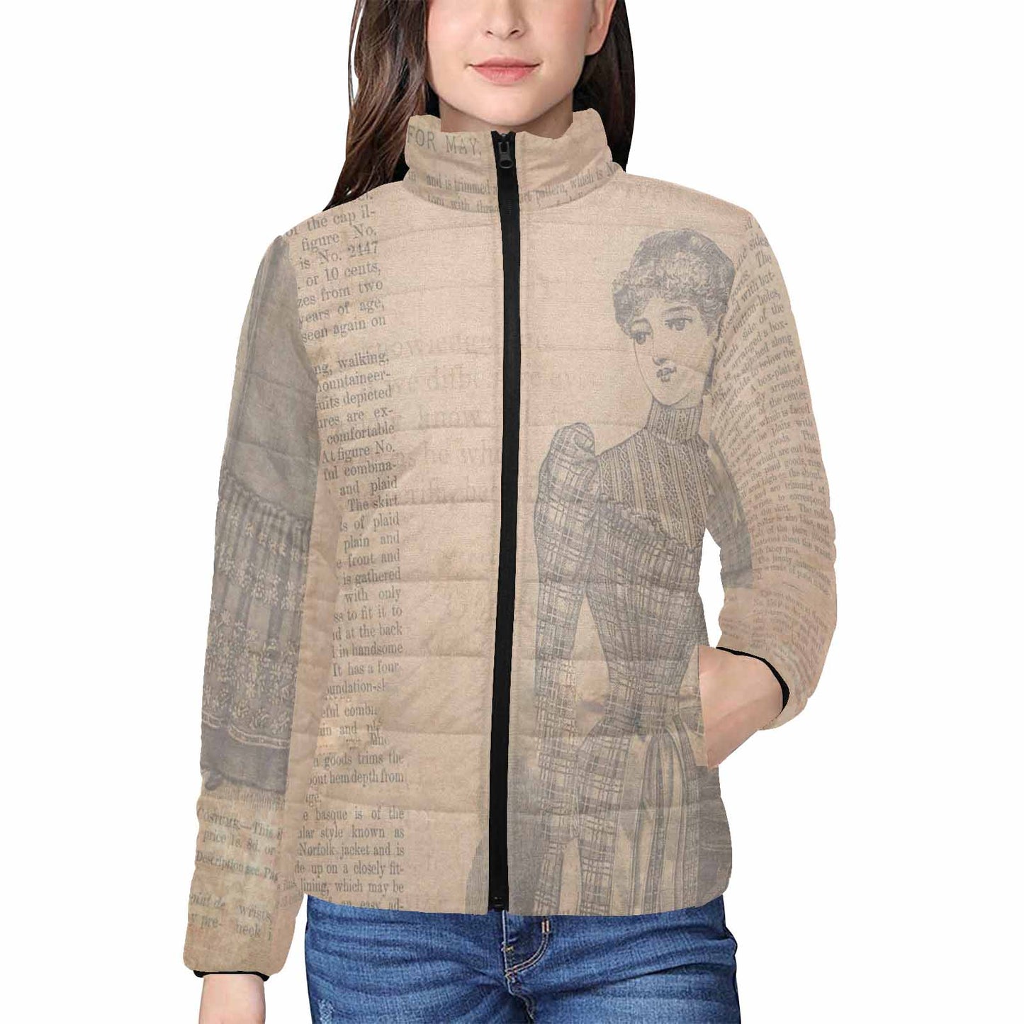 Antique general print quilted jacket, design 35