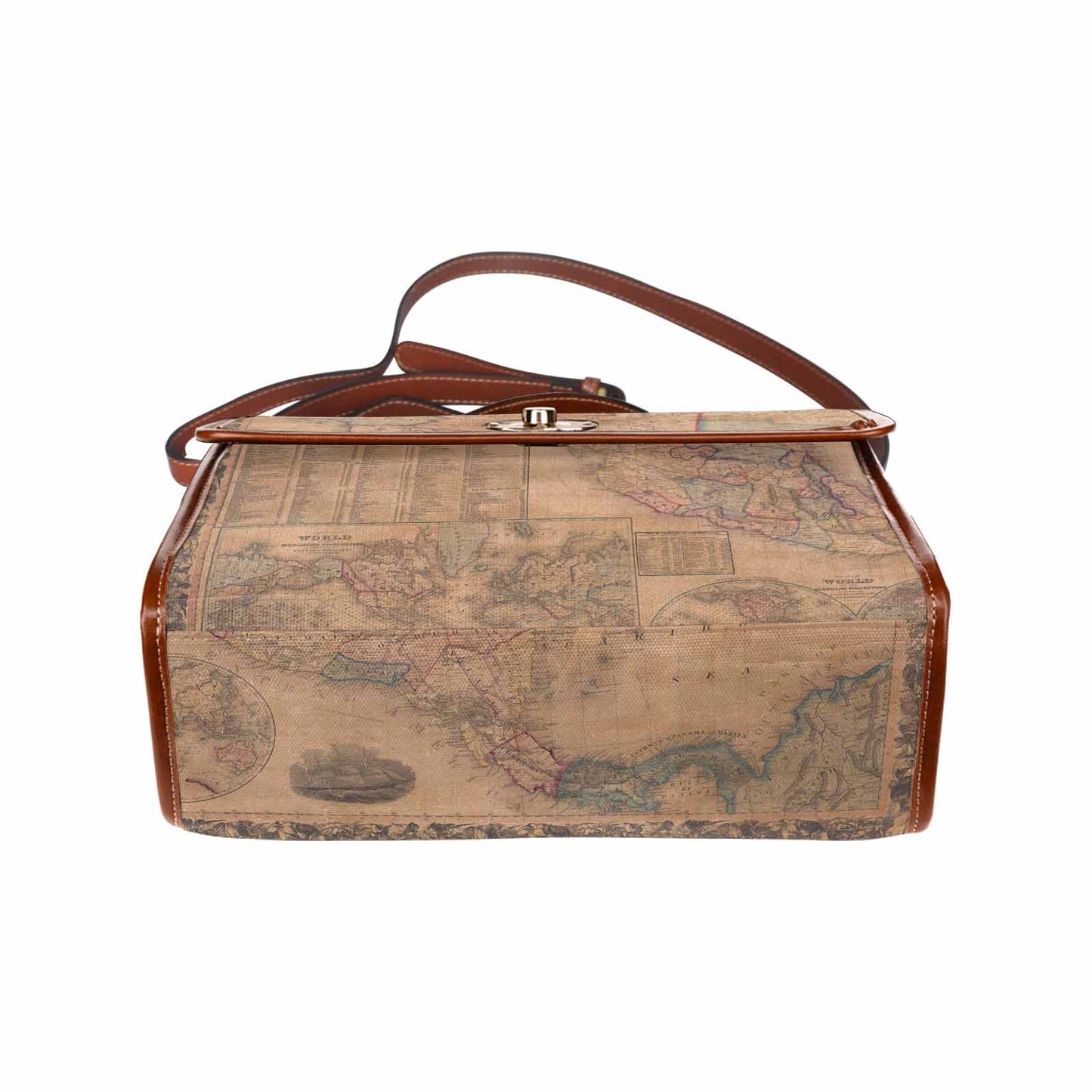Antique Map Handbag, Model 1695341, Design 28