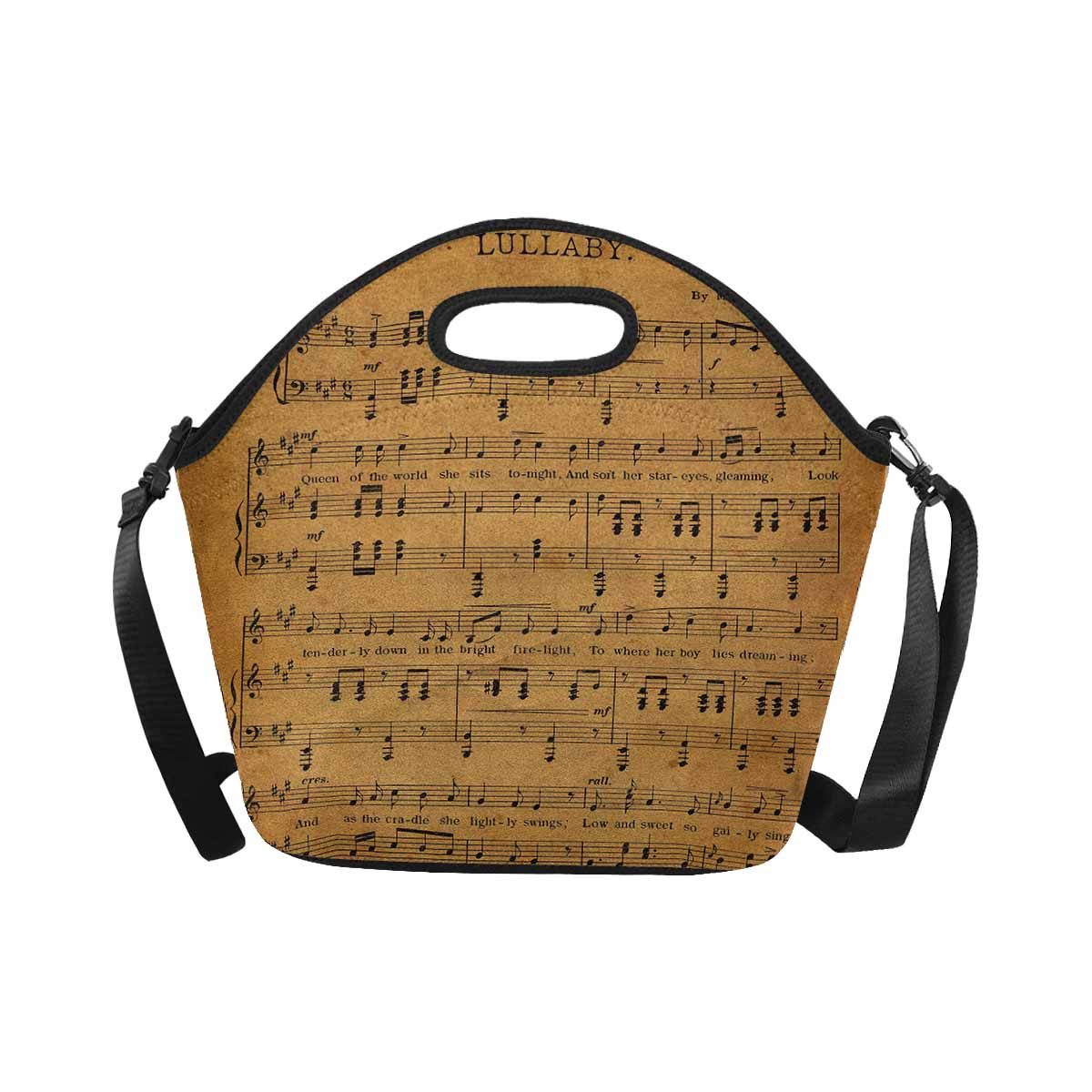 Antique general print, insulated lunch bag, design 60