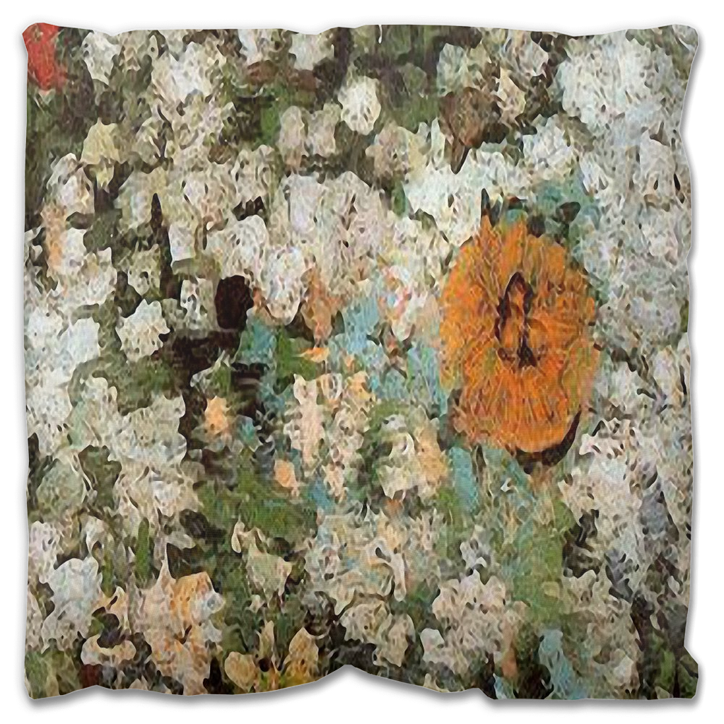 Vintage floral Outdoor Pillows, throw pillow, mildew resistance, various sizes, Design 32