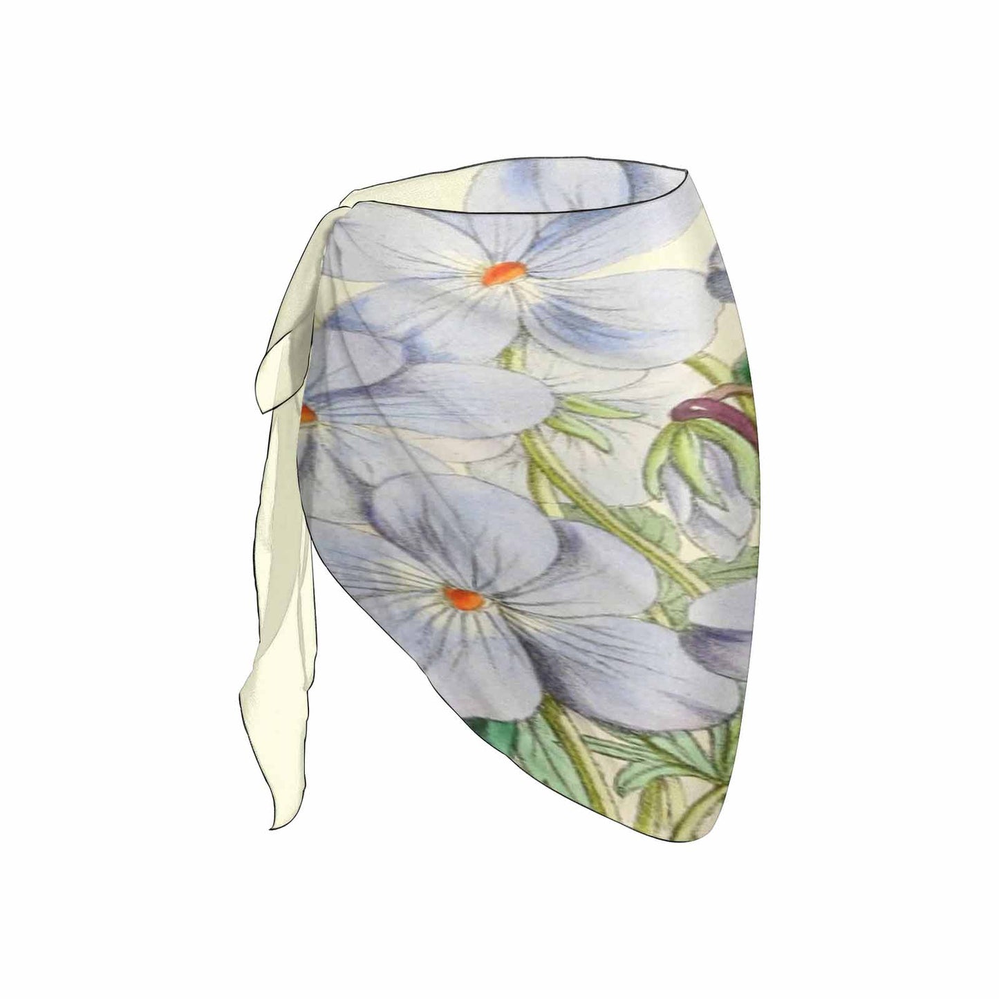 Vintage floral, beach sarong, beach coverup, swim wear, Design 13