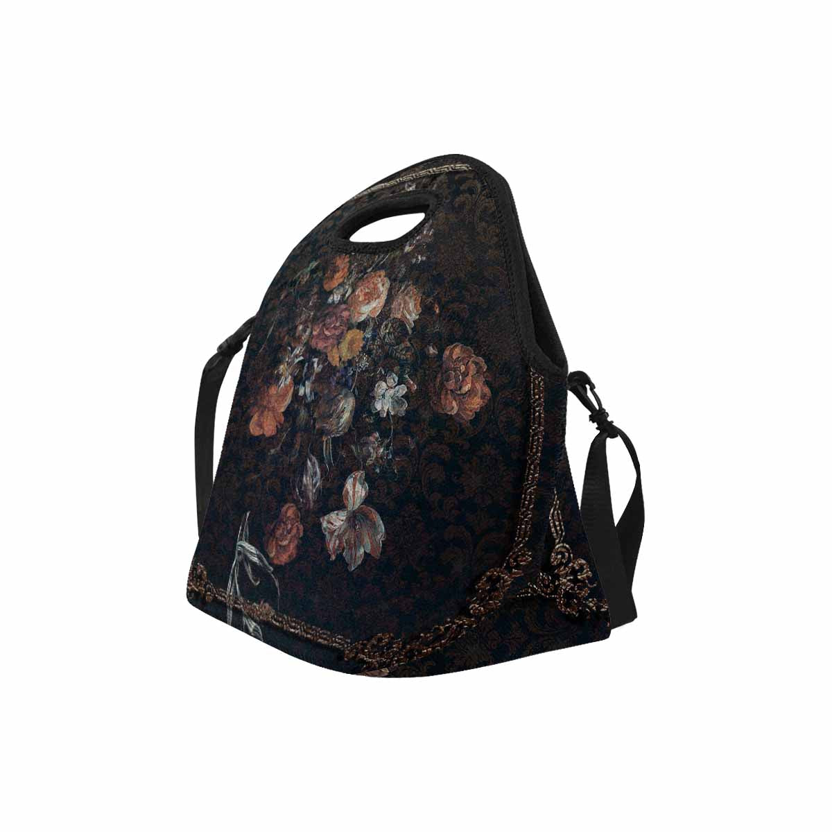 Antique general print, insulated lunch bag, design 08