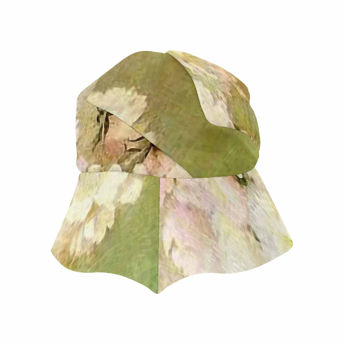 Vintage floral wide brim sunvisor Hat, outdoors hat, Design 35