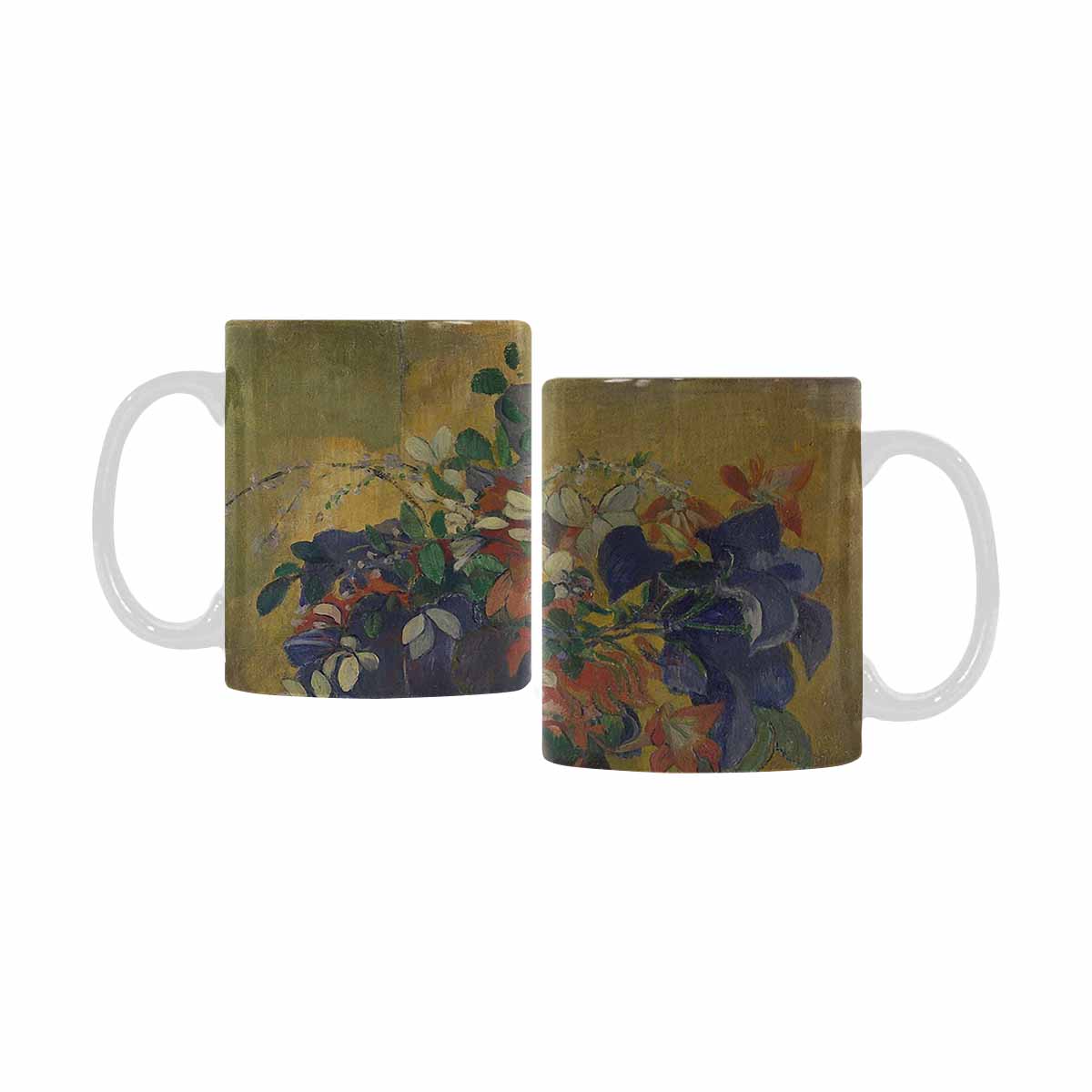 Vintage floral coffee mug or tea cup, Design 10