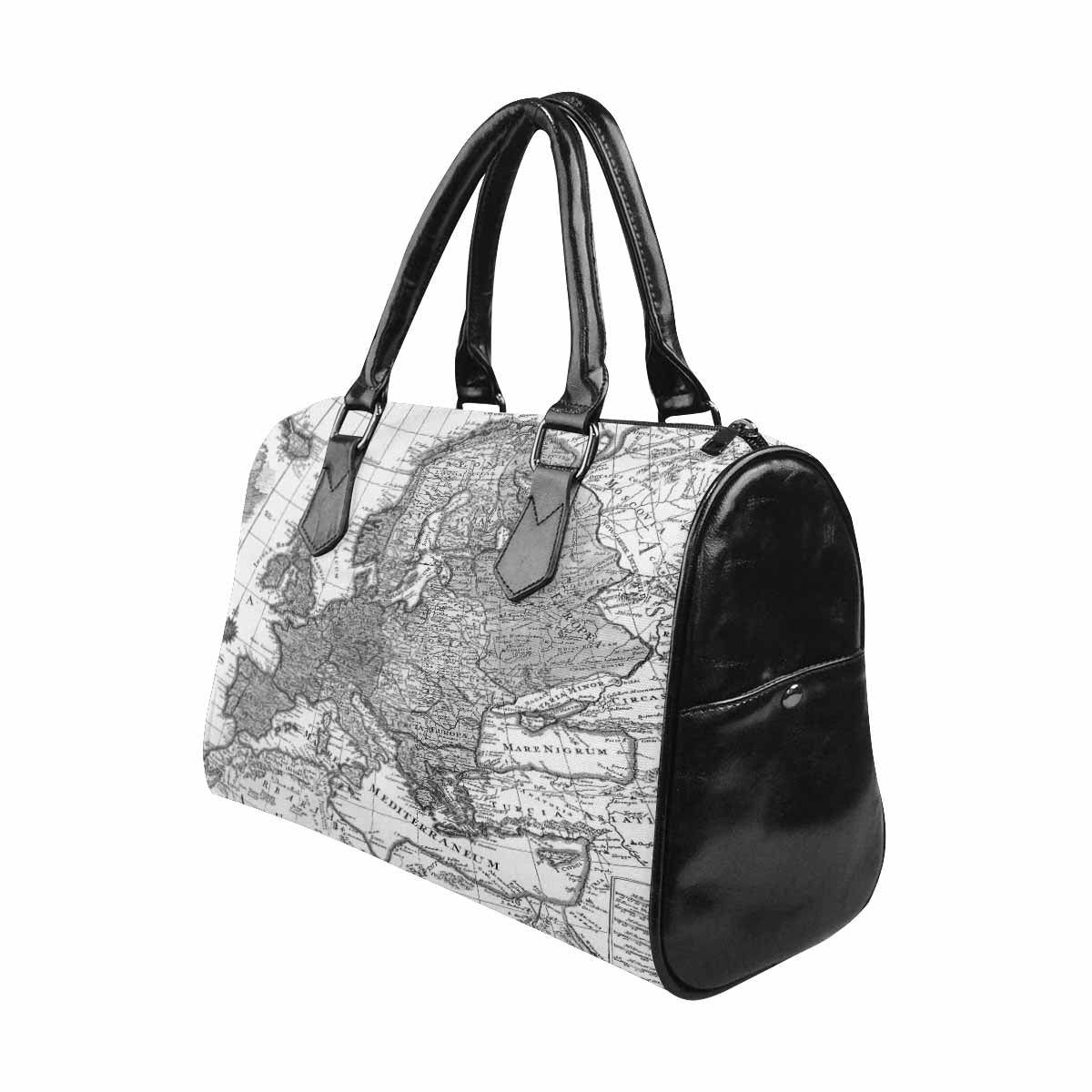 Antique Map design Boston handbag, Model 1695321, Design 41