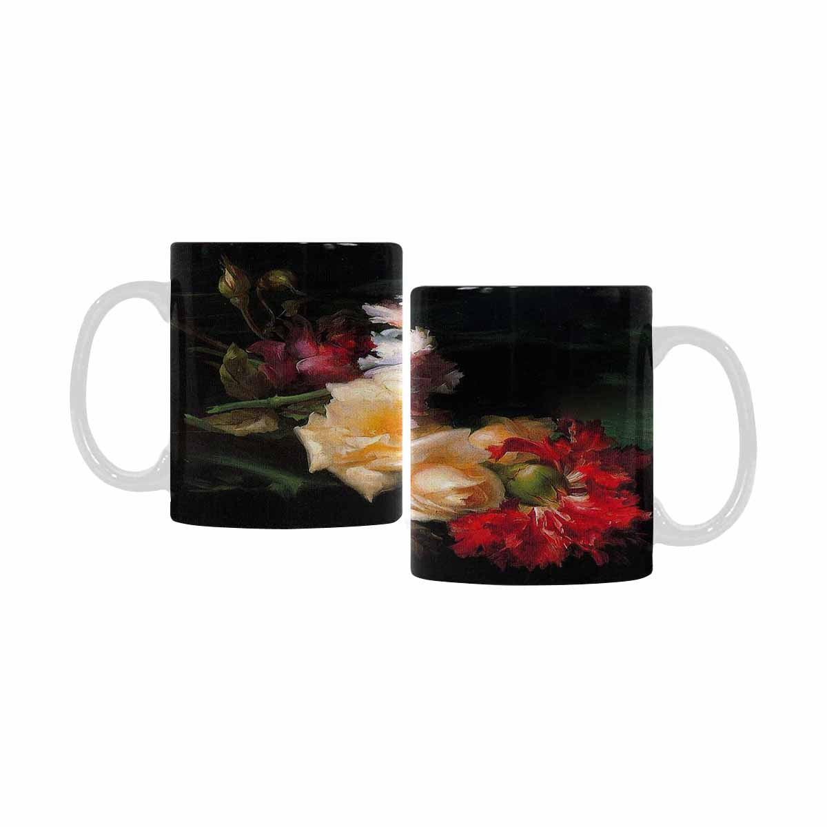Vintage floral coffee mug or tea cup, Design 30