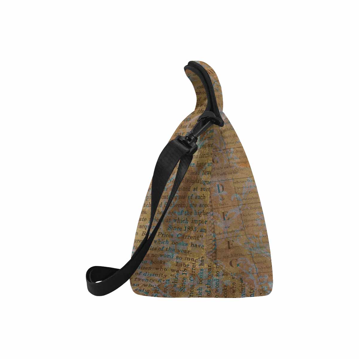 Antique general print, insulated lunch bag, design 29