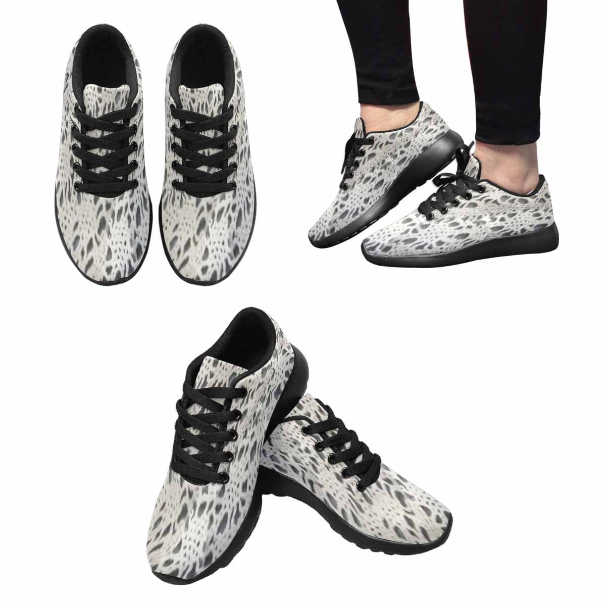 Victorian lace print, womens cute casual or running sneakers, design 12