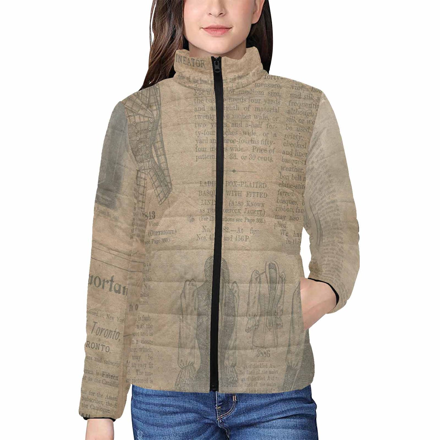 Antique general print quilted jacket, design 36