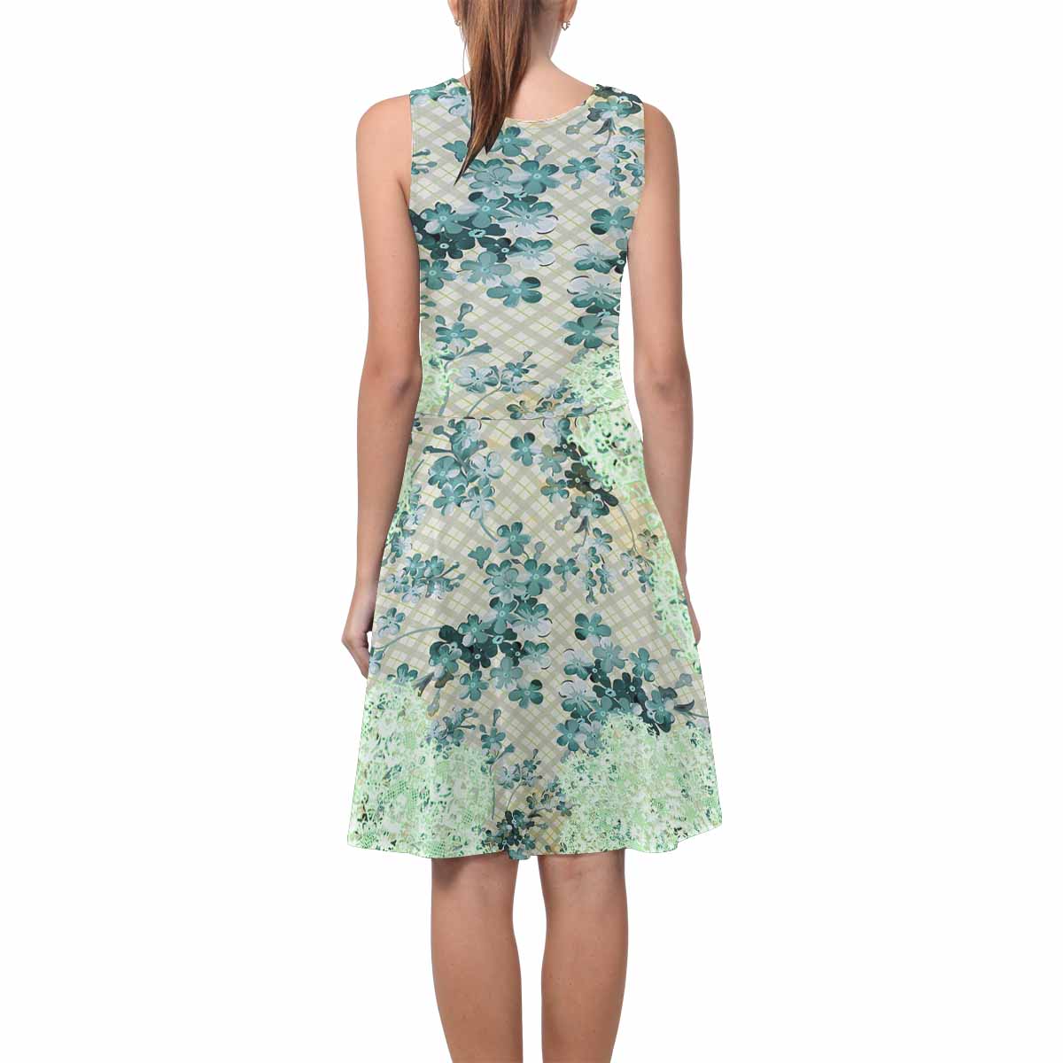 Victorian printed lace summer dress, Design 53