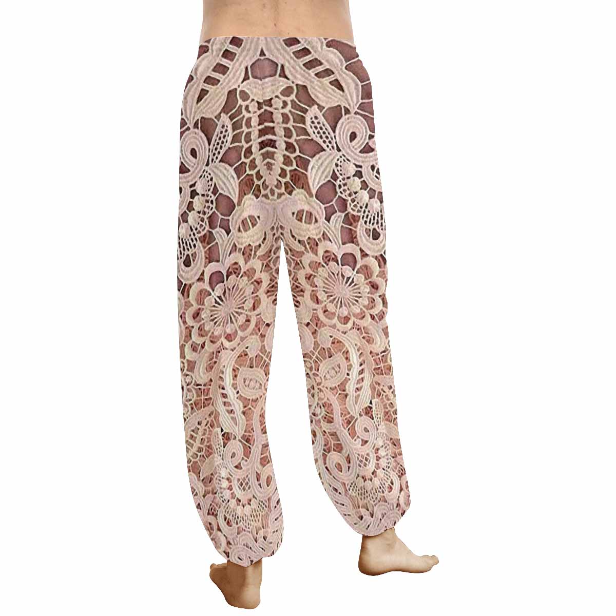 Victorian lace print Haram pants, loose comfy pants design 11