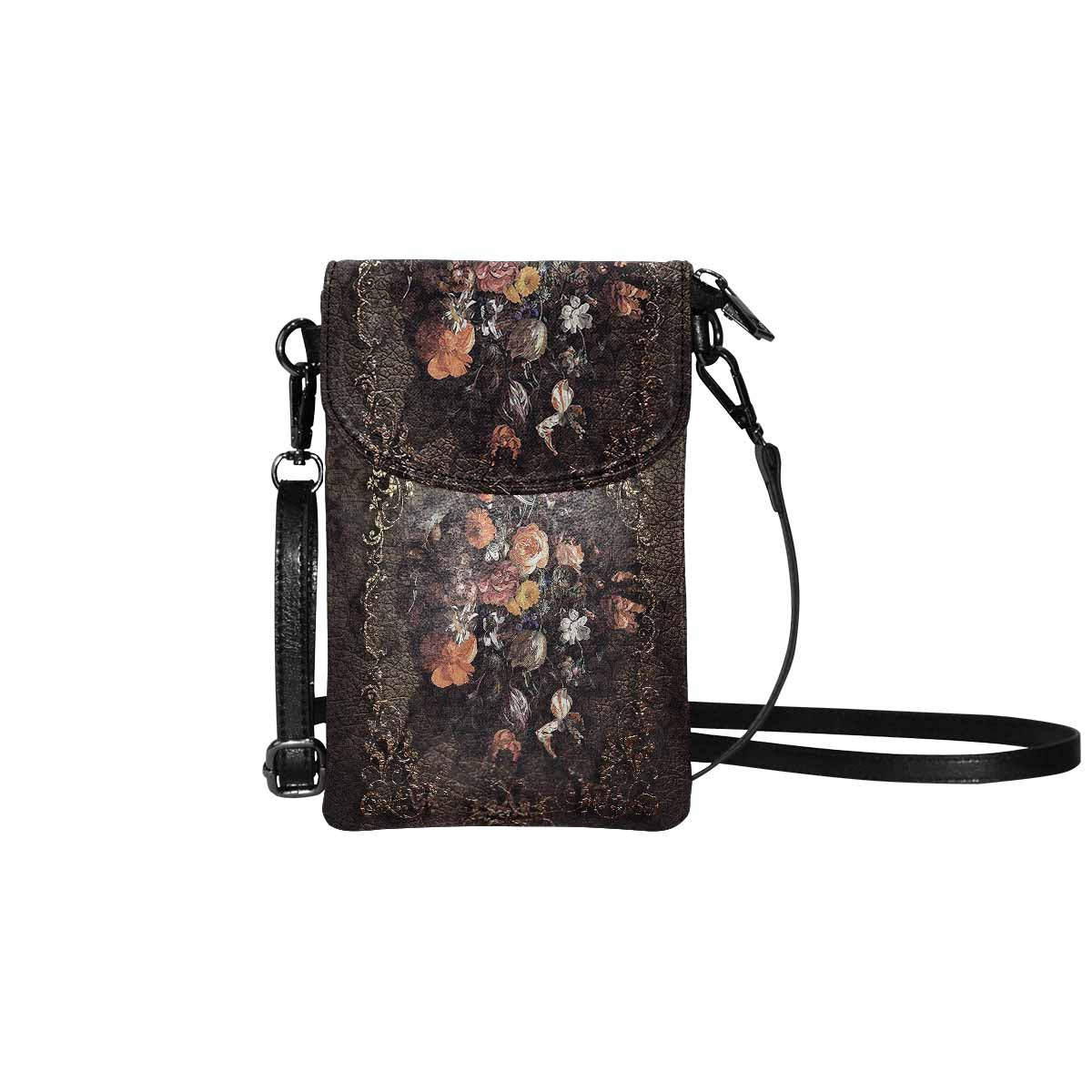 General Victorian cell phone purse, mobile purse, Design 12
