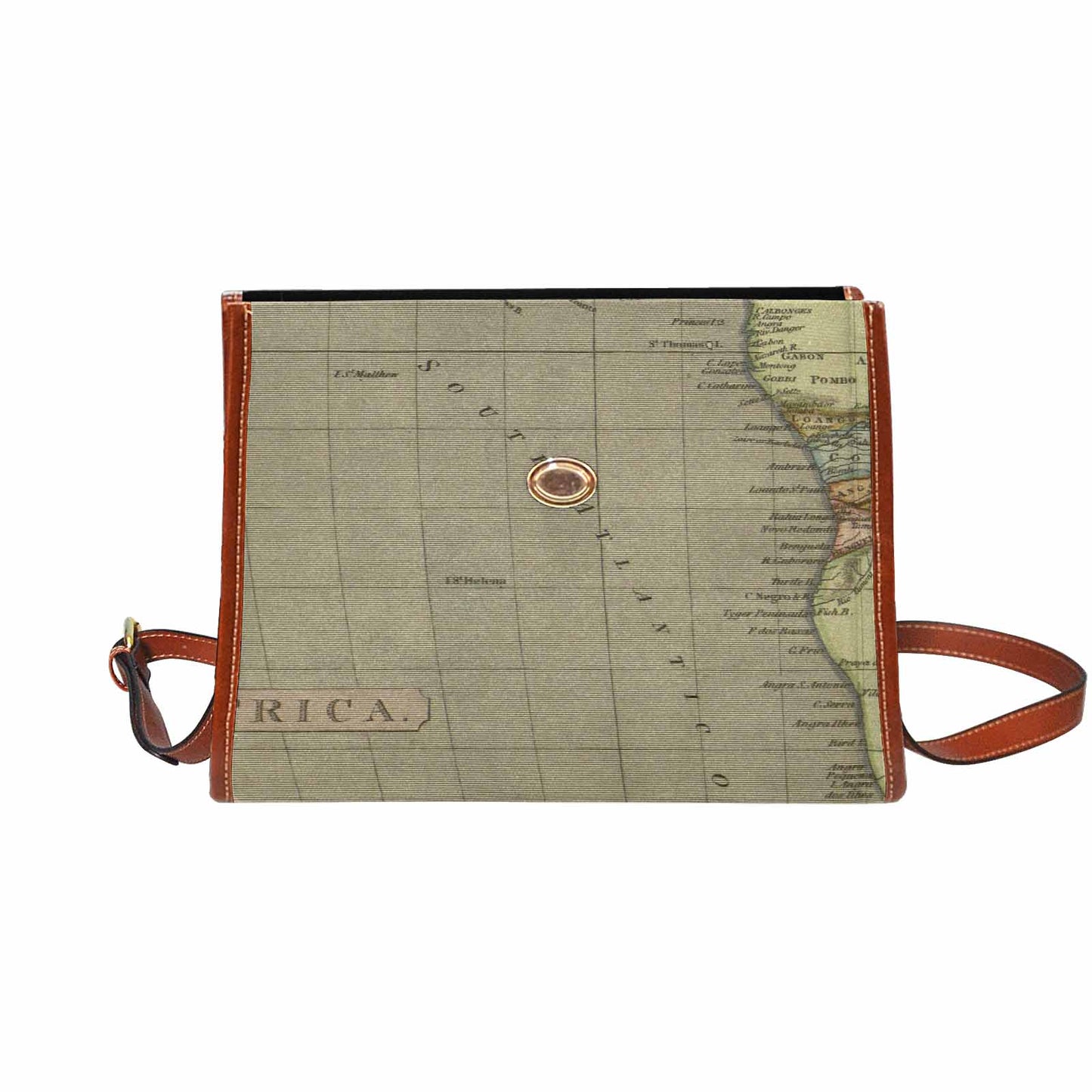 Antique Map Handbag, Model 1695341, Design 04