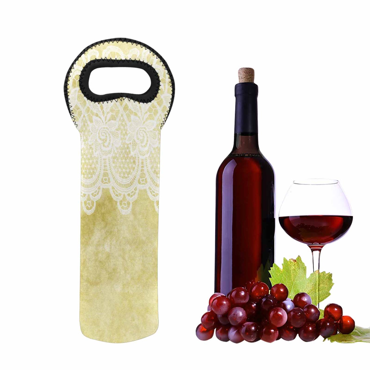 Victorian Lace 1 bottle wine bag, design 44