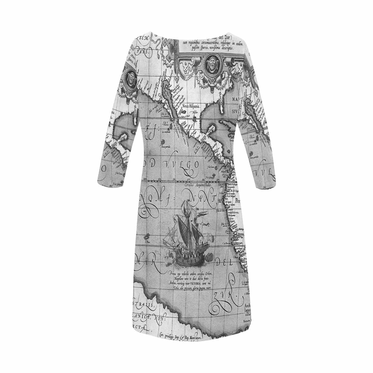 Antique Map loose dress, MODEL 29532, design 39