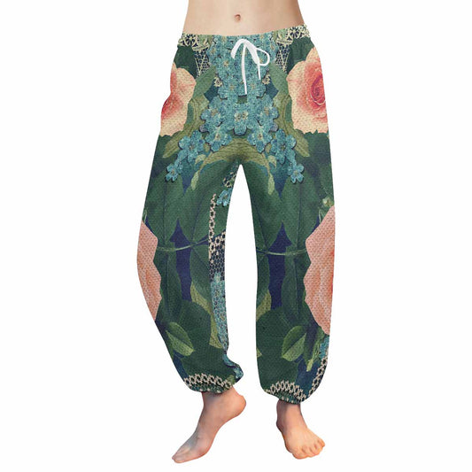 Victorian lace print Haram pants, loose comfy pants design 01