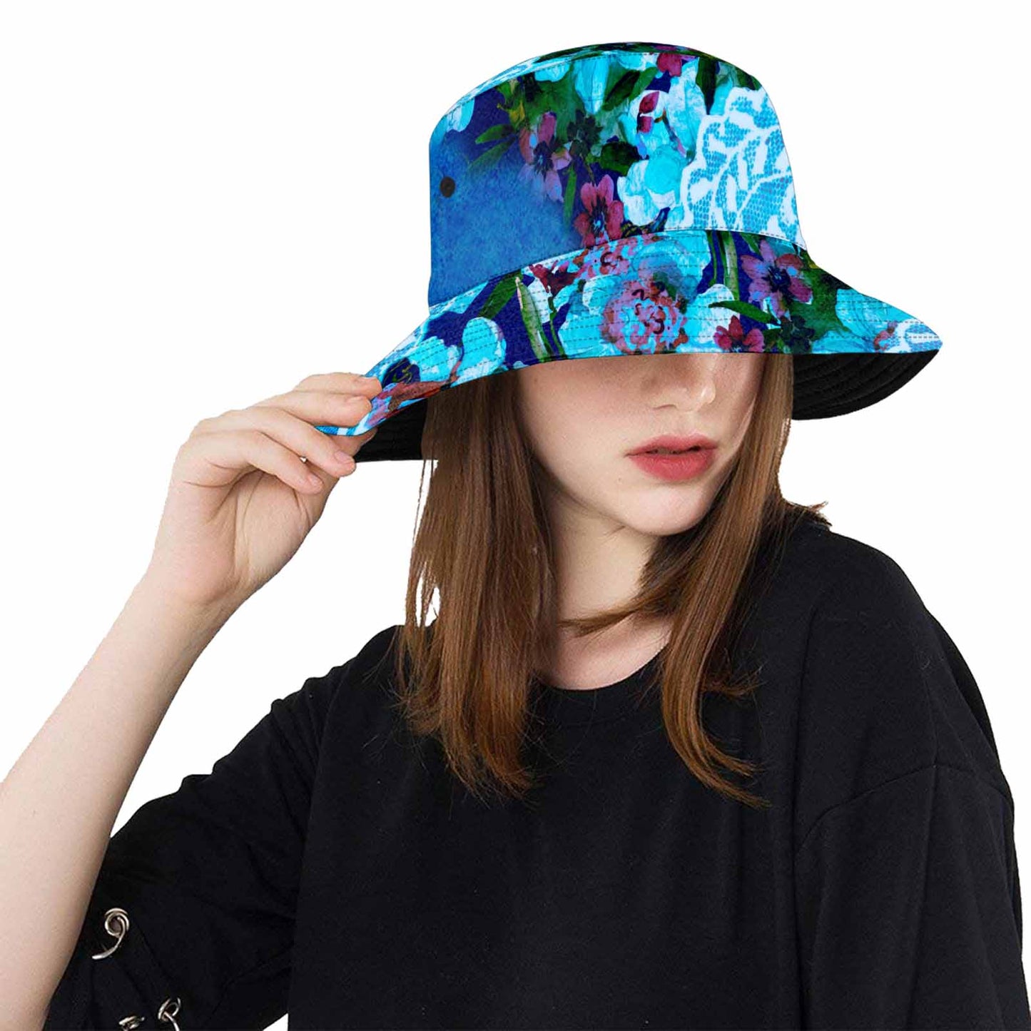 Victorian lace Bucket Hat, outdoors hat, design 49