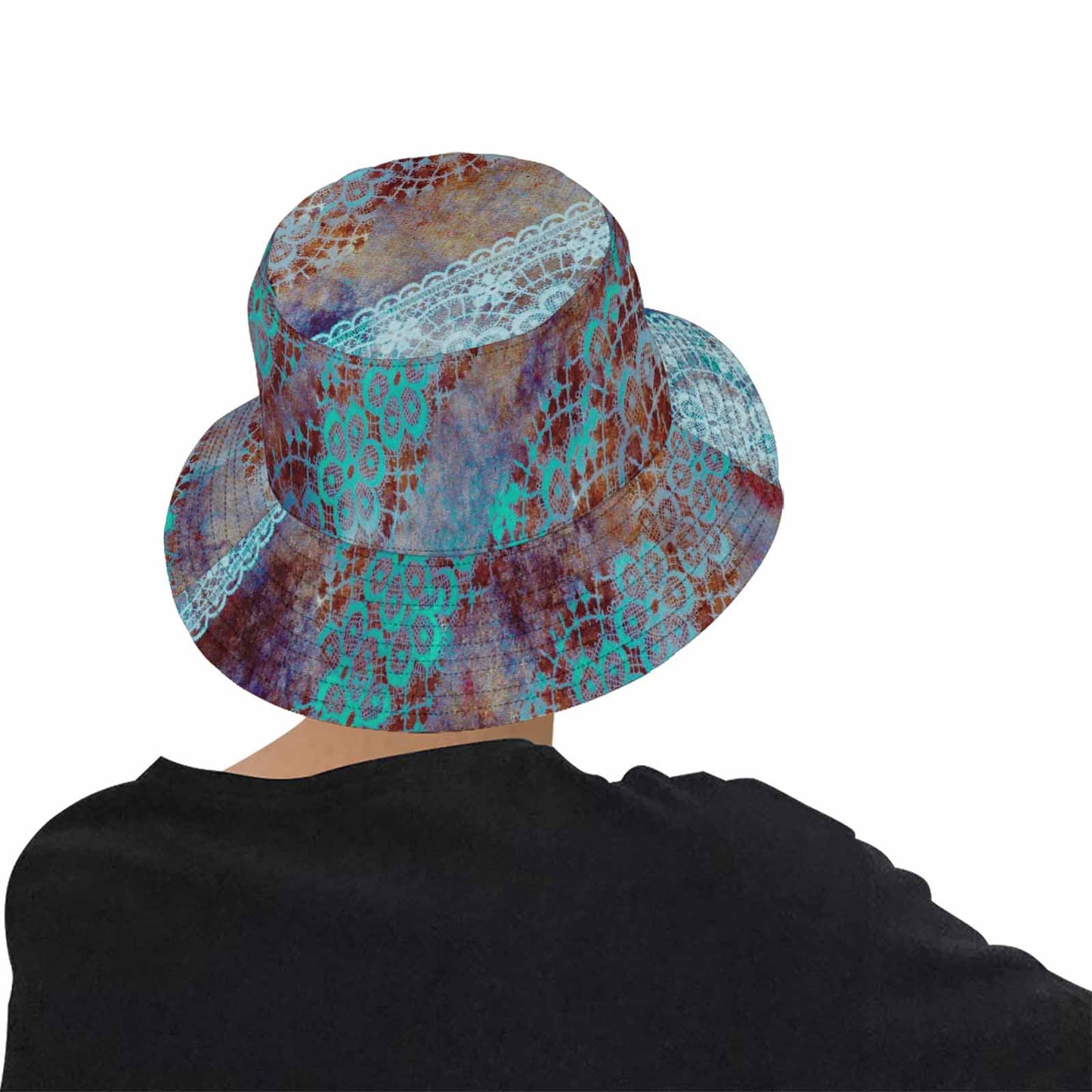 Victorian lace Bucket Hat, outdoors hat, design 37
