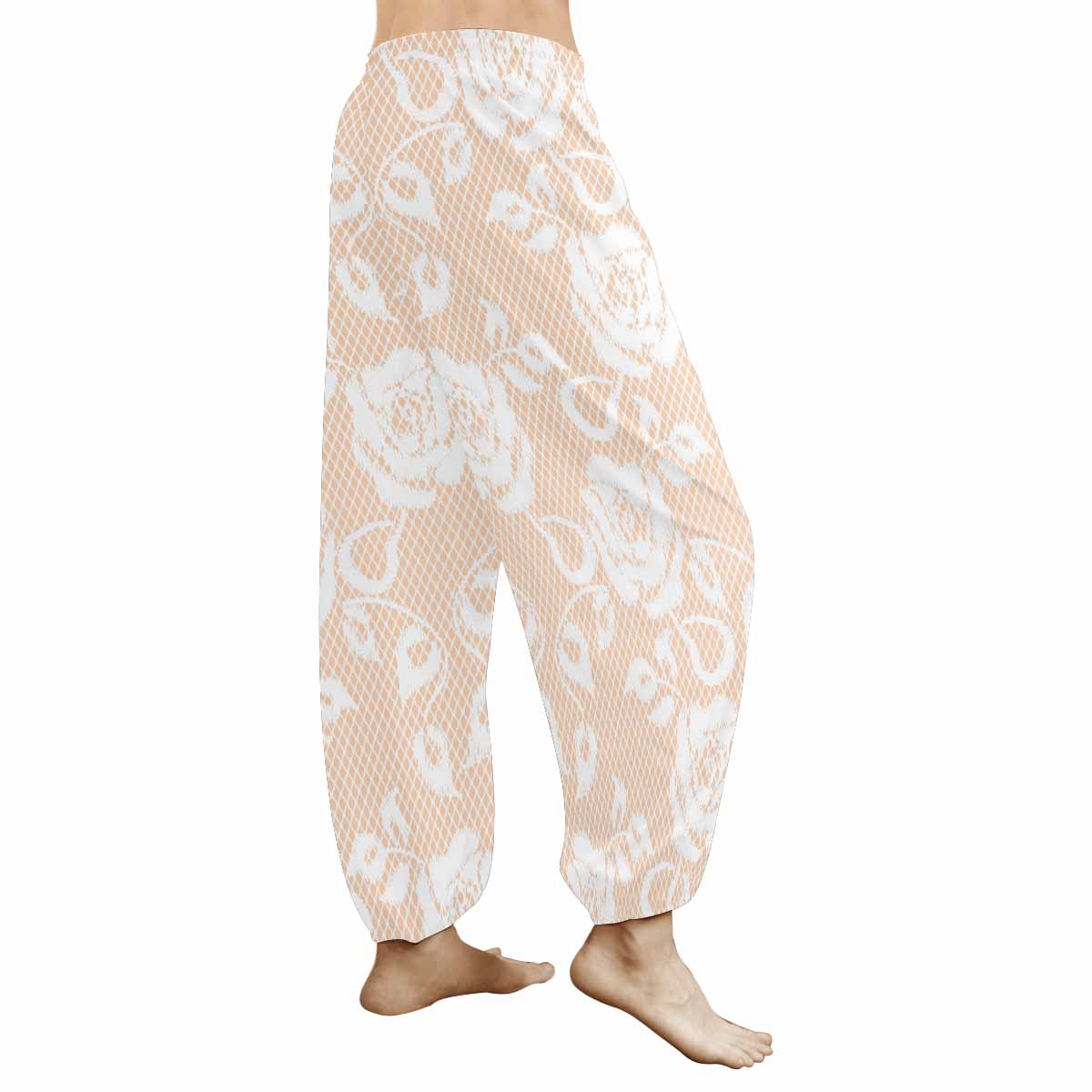Victorian lace print Haram pants, loose comfy pants design 16