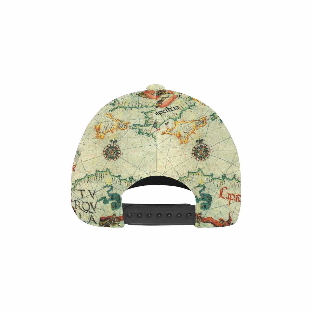 Antique Map design dad cap, trucker hat, Design 33