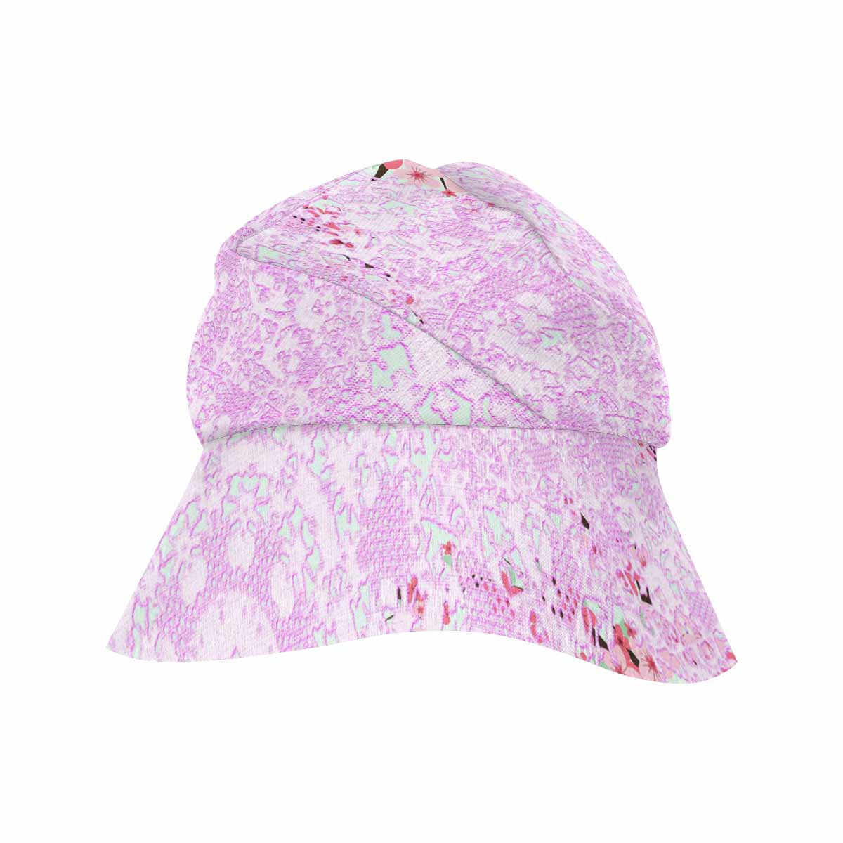 Victorian lace print, wide brim sunvisor Hat, outdoors hat, design 09