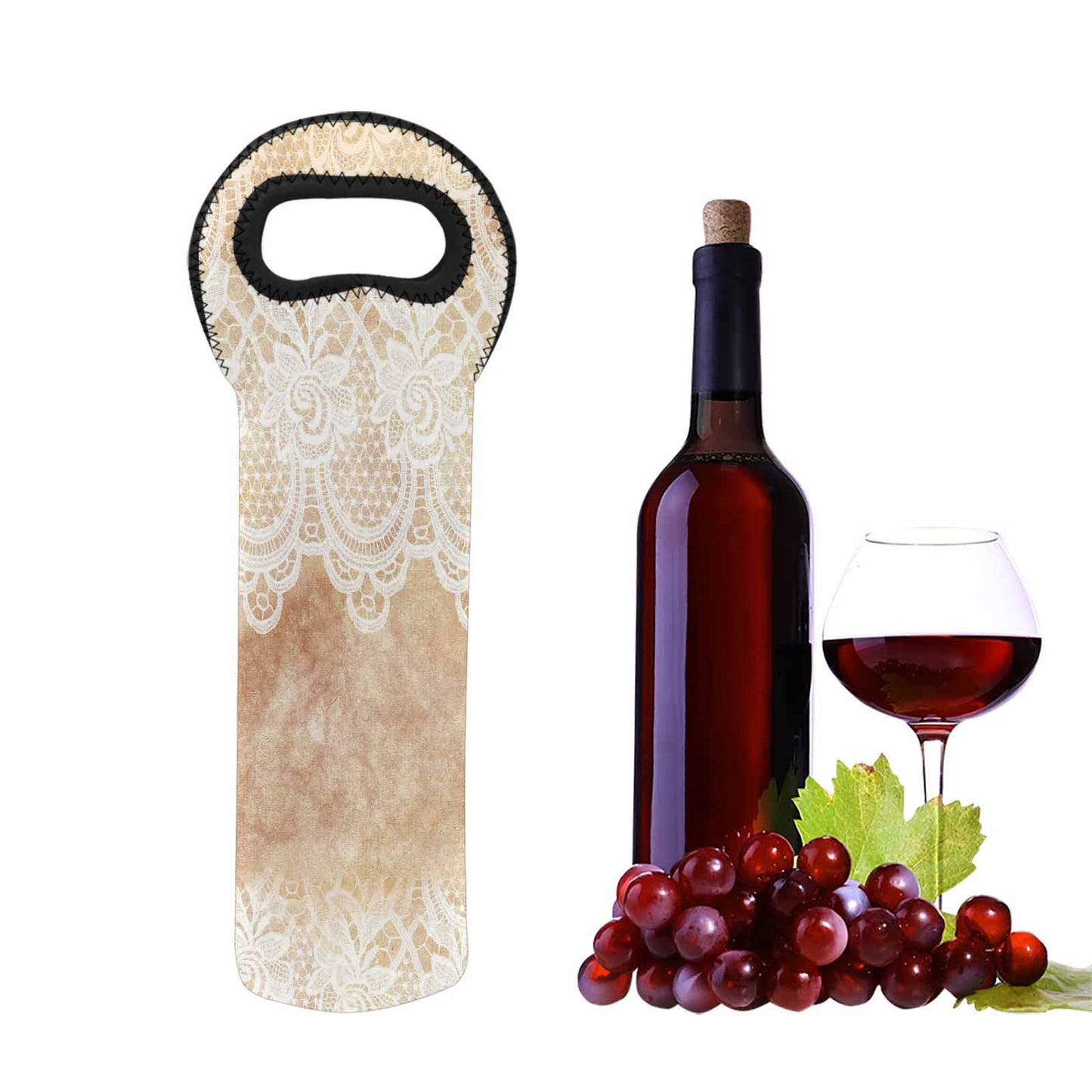 Victorian Lace 1 bottle wine bag, design 30