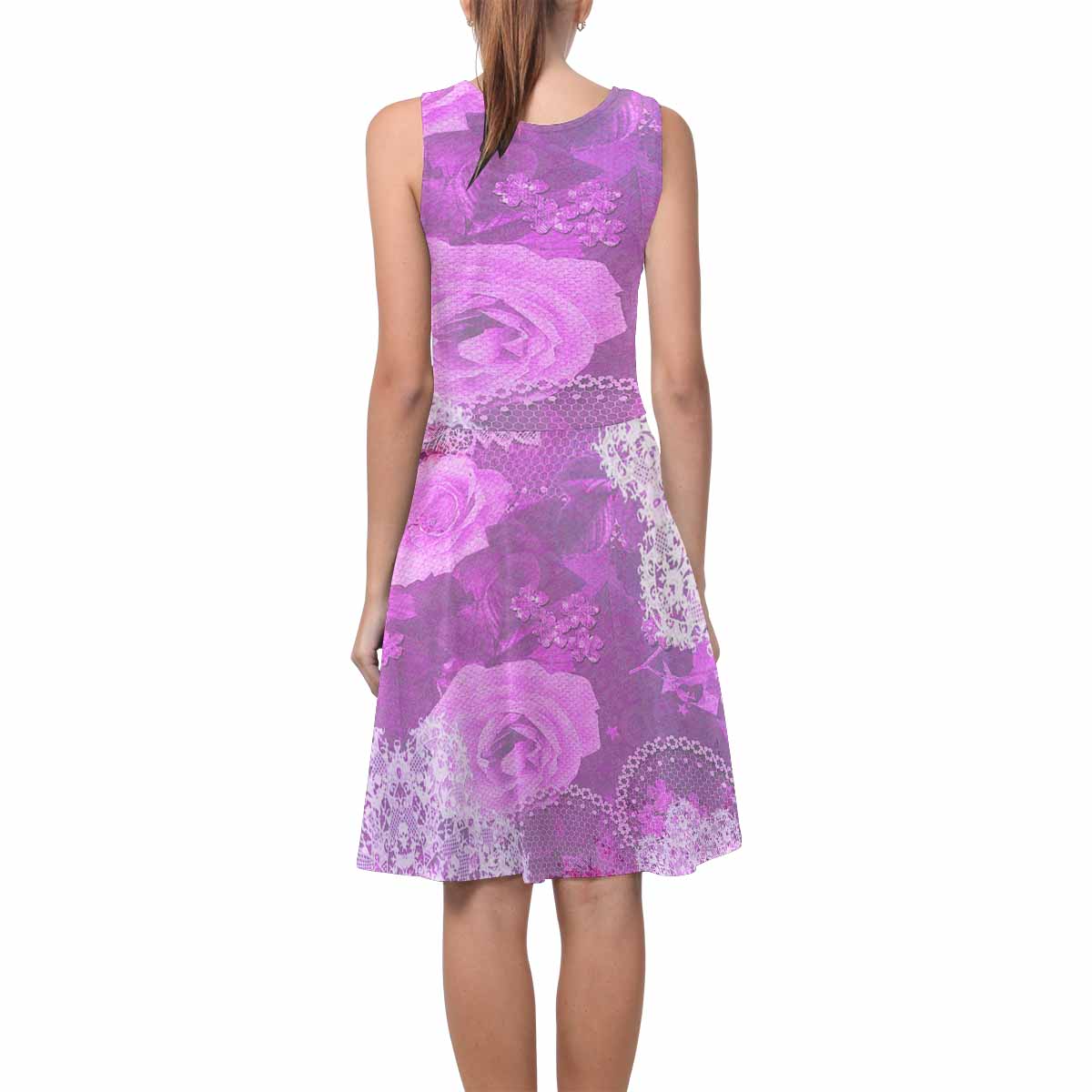 Victorian printed lace summer dress, Design 03