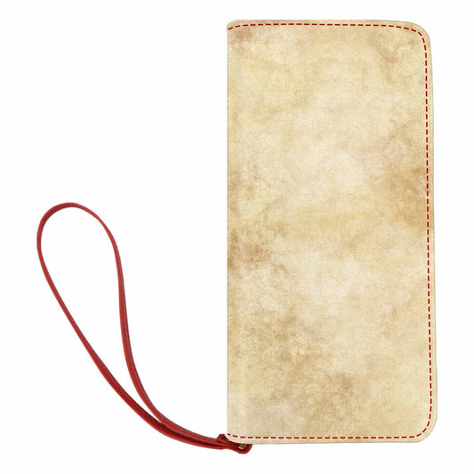 Victorian lace print womens wallet, clutch purse, red trim, design 29