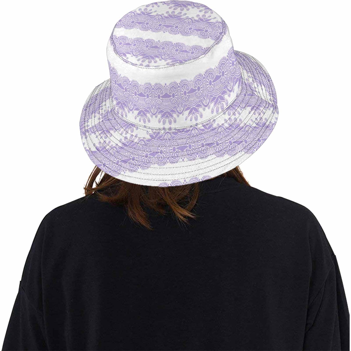 Victorian lace Bucket Hat, outdoors hat, design 07