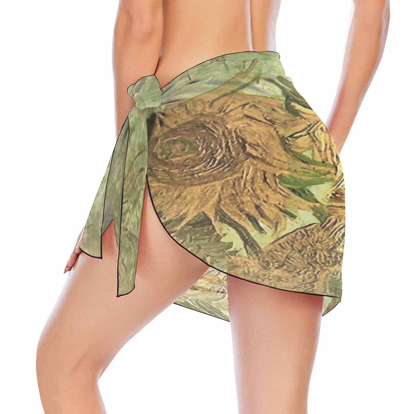 Vintage floral, beach sarong, beach coverup, swim wear, Design 48x