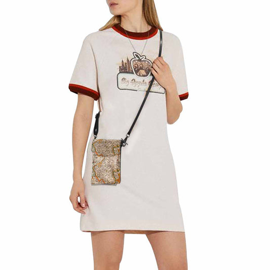 Antique map cell phone purse, moble purse, Design 12