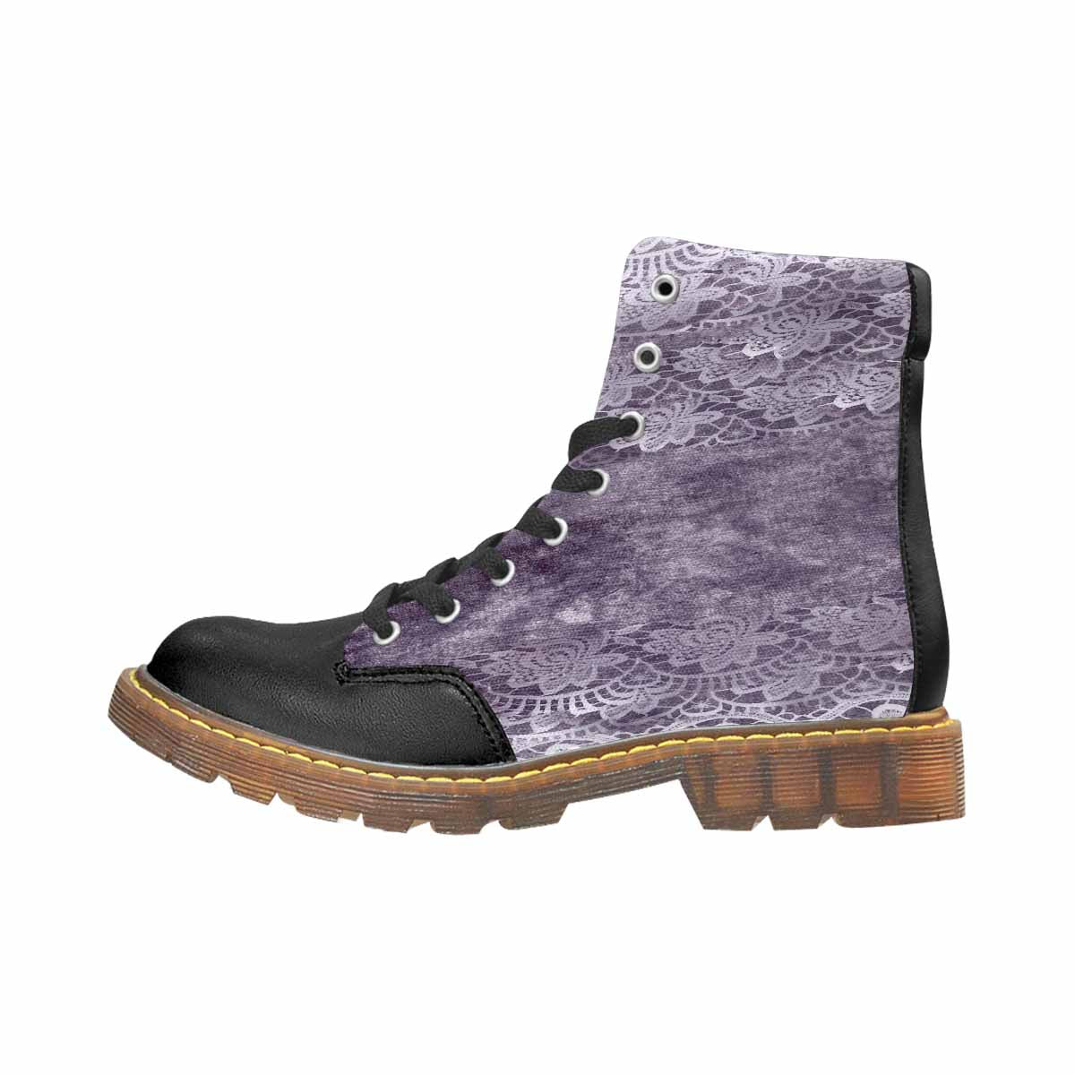 Victorian lace print, cute but tough, Winter walk about  boots, design 39