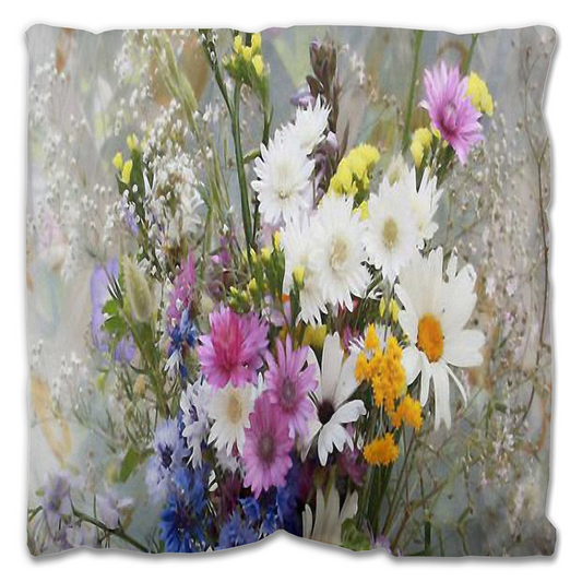 Vintage floral Outdoor Pillows, throw pillow, mildew resistance, various sizes, Design 02