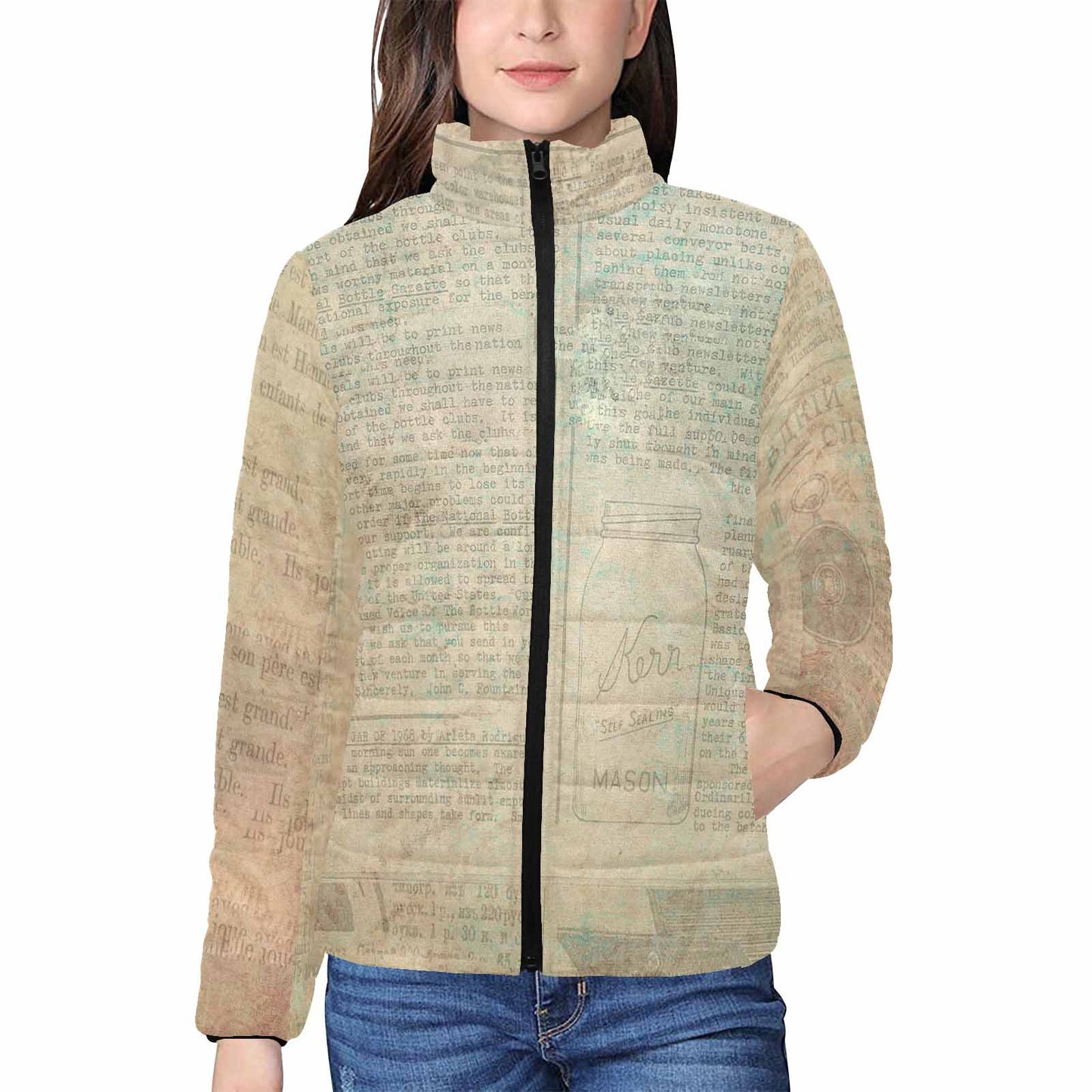 Antique general print quilted jacket, design 24